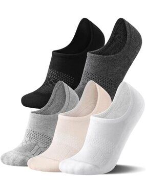Womens Low Cut Socks No Show Cushioned Arch Support Breathable Cotton